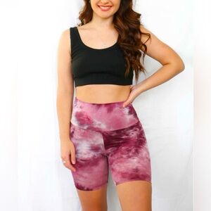 Treasure Plum Tie Dye Biker Shorts